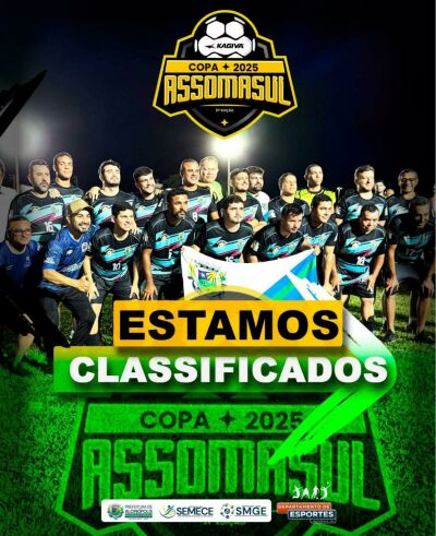 Imagem da notícia Time de Alcinópolis avança na Copa Assomasul 2025 em rodada eletrizante 